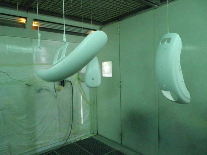 Peinture garde-boues moto Carquefou